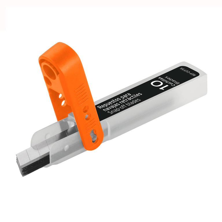 Estuche con 10 cuchillas SK2 de 9 mm para cutter COD 100098