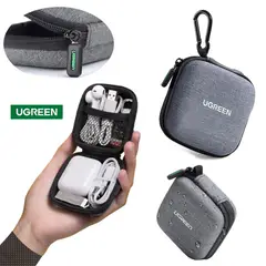 UGREEN - Estuche Funda Portatil Para Audifonos Cables Eva Gris