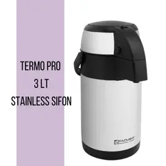 FACUSA - Termo de Acero Inoxidable 3 Litros – Stainless Sifón