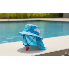 GENERICO - Sombrero con Silbato con Diseño de Carros Azul Claro