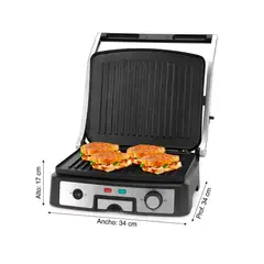 HOLSTEIN HOUSEWARES - Panini Grill Holstein 4P Modelo HH-09106002SS