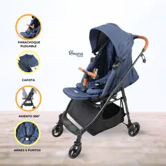 INFANTI - Coche Cuna de Paseo para Bebé «ZURI 360» Blue