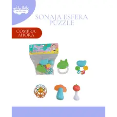 BABY - JUEGO DIDACTICO DE SONAJAS PARA BEBE - MODELOPUZZLE
