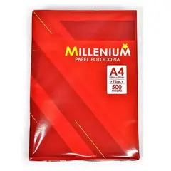 GENERICO - Papel Bond A4 papel de impresion color blanco 500 hojas