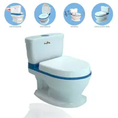 DOUX BEBE - Bacinica Asiento Infantil 2 en 1 Tipo “Inodoro” Musical - Blue