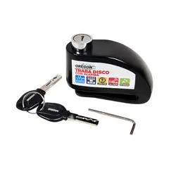 OREGON - Candado Traba Disco Blindado Con Alarma Moto Bicicleta