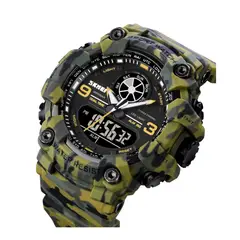 SKMEI - Reloj 1818 Cronografo Negro Correa Silicona