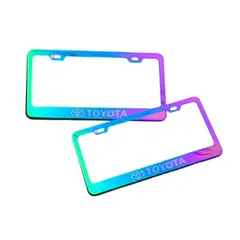 JET - PORTAPLACA TORNAZOL DE METAL TOYOTA 2PCS