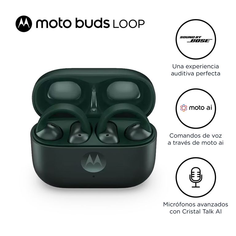 MOTO BUDS LOOP VERDE