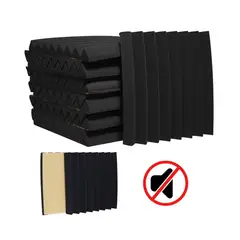 ALL SOUND - Esponja Acústica de Pared c Autoadhesivo Mod Sierra Negro EA-SIN50