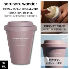 HARUHARU WONDER - Crema Facial Hidratante Todo Tipo Piel - Black Rice Hyaluronic Cream 90ml