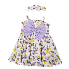 BANNITAS - VESTIDO CASUAL PARA NIÑAS ROSALI ROSADO T18M
