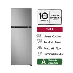 LG - Refrigeradora 241L VT24BPY Plateada