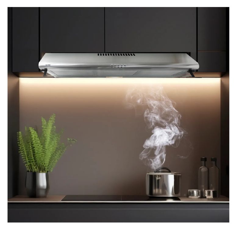 CAMPANA EXTRACTORA HERA ACERO INOXIDABLE 90CM TURE22CO