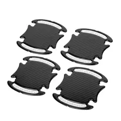GENERICO - Tazona De Fibra De Carbono Para Puerta De Auto Con Reflectiva 4Pcs