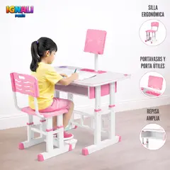 GENERICO - Mesa de estudios con silla para niños
