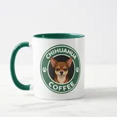 GENERICO - Taza cerámica pet lover diseño Chihuahua Coffee
