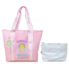 GARFIELD - Pack Bolso de Playa Rosado + Neceser