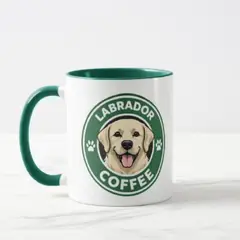 GENERICO - Taza cerámica pet lover diseño Labrador Coffee