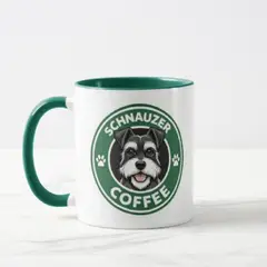 GENERICO - Taza cerámica pet lover diseño Schnauzer Coffee