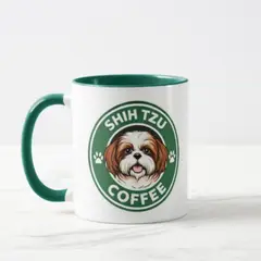 GENERICO - Taza cerámica pet lover diseño Shih Tzu Coffee