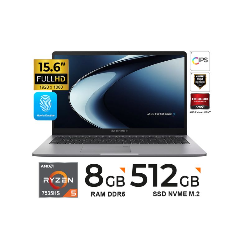 LAPTOP ExpertBook 15.6 PM1503 Ryzen5 7535HS 8GB 512GB FHD IPS FREEDOS