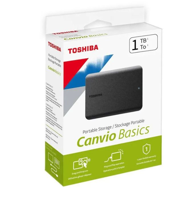 DISCO DURO EXTERNO CANVIO BASIC 1TB ( DTB510XK3AA ) NEGRO - USB 3.0