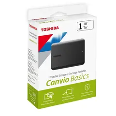 TOSHIBA - DISCO DURO EXTERNO CANVIO BASIC 1TB ( DTB510XK3AA ) NEGRO - USB 3.0