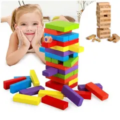 INSPIRA MARKET - Jenga Torre Juego de Madera Didáctico