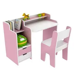 GENERICO - Escritorio Kids - La Casa del Mueblero - Rosado con Blanco