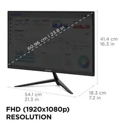 VIEWSONIC - Monitor Gamer Vx2428A 24 Full Hd Ips 180Hz 05Ms - Freesync HdmiDisplayport