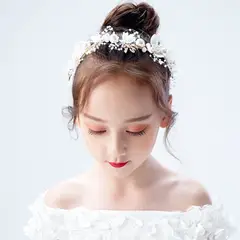 GENERICO - CORONA TIARA DE PRIMERA COMUNION DE NIÑA BEBE