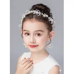 GENERICO - TIARA CORONA DIADEMA DE BAUTIZO Y PRIMERA COMUNION DE NIÑA