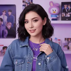 GENERICO - COLLAR DE NIÑA DE GRUPO K-POP DE BTS - FANS DE ARMY