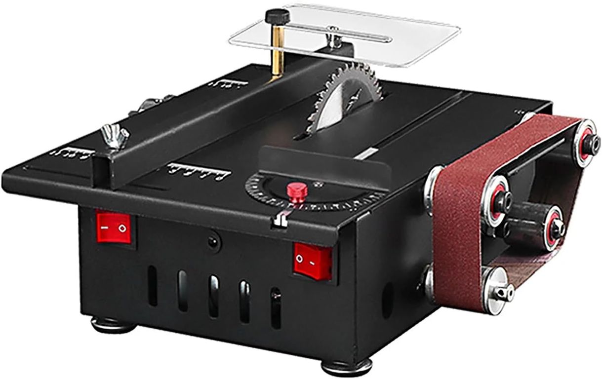 Mini Sierra Mesa Herramientas Banco Y Lijadora De Banda