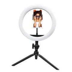 OEM - Aro de Luz LED Regulable con Trípode Soporte para Móvil para Selfies Tiktoker y Streaming en Vivo