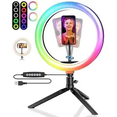OEM - Aro de Luz LED Regulable con Trípode Soporte para Móvil para Selfies Tiktoker y Streaming en Vivo