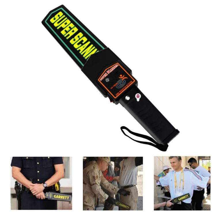 Varita Detector de Metales de Mano Escáner de Seguridad de Alta Sensibilidad Seguridad