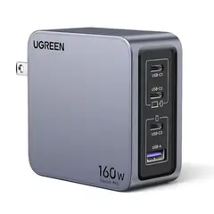 UGREEN - Cargador Nexode Pro 160W GaN 2x USB-C USB-A Slim X753 - 25876