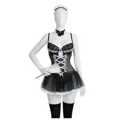 GENERICO - DISFRAZ DE MUCAMA LENCERIA VESTIDO TUTU