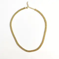 GENERICO - Cadena Dorada Mujer Collar Clásico Elegante Joyería Fina