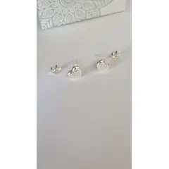 GENERICO - Aretes Corazón con Puntos