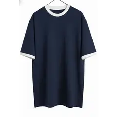 GENERICO - POLO OVERSIZE PREMIUM 100% ALGODON DE 300 GMS - CUELLO Y PUÑO EN CONTRASTE