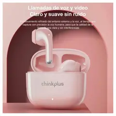 LENOVO - Audífonos Bluetooth LP40 Pro Rosados + Parlante Bluetooth K3 Pro Sonido Inalámbrico