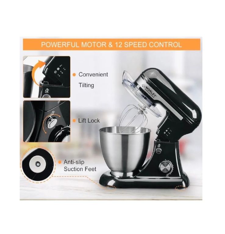 Batidora Planetaria 2500W Negro