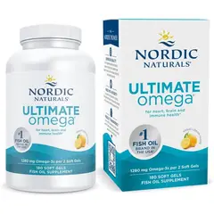 GENERICO - Aceite de Pescado Omega-3 Alta Potencia Nordic Naturals Ultimate Omega 1280 mg 180 Cápsulas Blandas