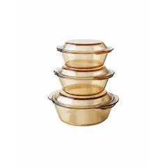 AZZORTI - Set de refractarias con tapa x 3 Deluxe de Azzorti.