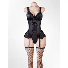 GENERICO - Lenceria Lolitas Negro Sexy Negro