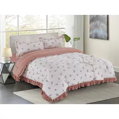 MINGDA - Set de Edredón de 5 Piezas + Set Sabanas + Fundas 100% Calidad