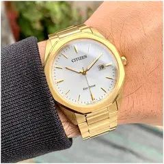 CITIZEN - Reloj Elegante Eco-Drive Clasico Acero Inox BM7492-57A